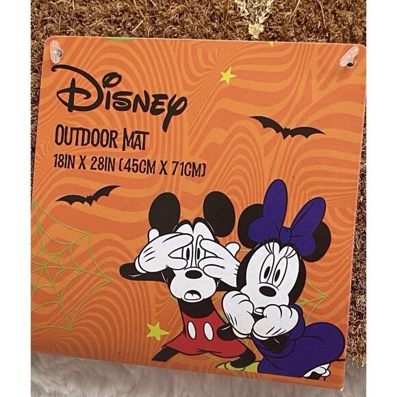 Disney Mickey Mouse Pumpkin Door Mat Rug Coir 18 X 28” Fall Autumn Outdoor NEW - Picture 3 of 9
